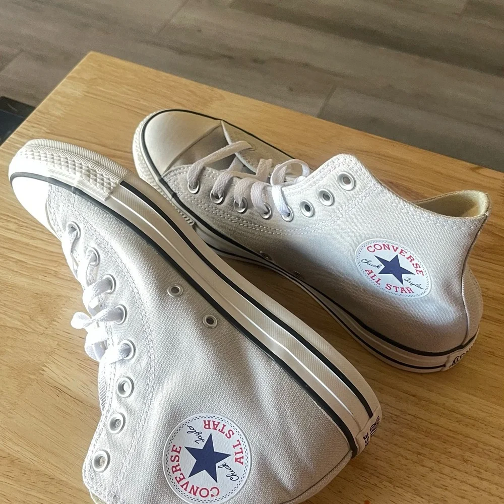 Converse White High-Top Sneakers - Picture 2 of 6